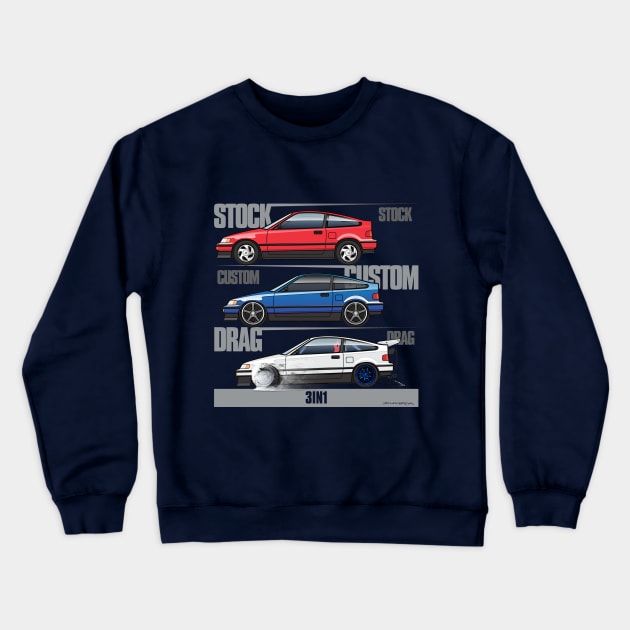 3in1 CRXs Crewneck Sweatshirt by JRCustoms44